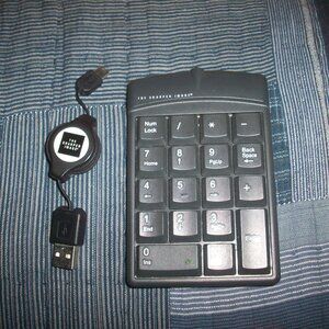 Replacement USB Numerical Keypad Portable, The Sharper Image, Tested working